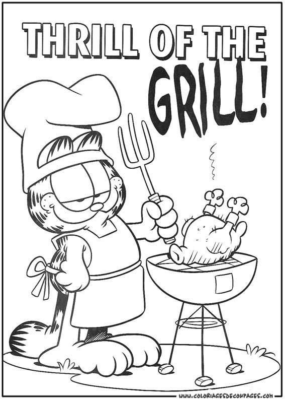 Раскраска: Garfield (мультфильмы) #26158 - Бесплатные раскраски для печати