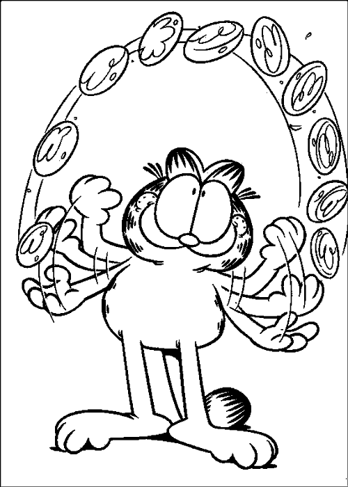 Раскраска: Garfield (мультфильмы) #26163 - Бесплатные раскраски для печати