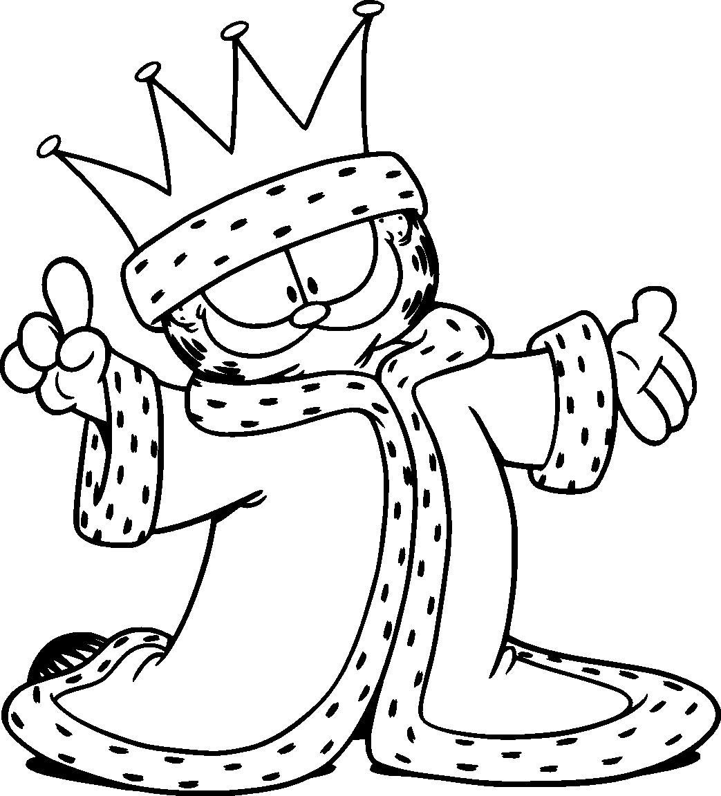 Раскраска: Garfield (мультфильмы) #26164 - Бесплатные раскраски для печати