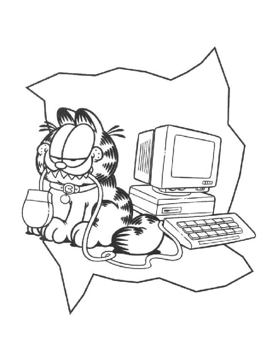 Раскраска: Garfield (мультфильмы) #26166 - Бесплатные раскраски для печати