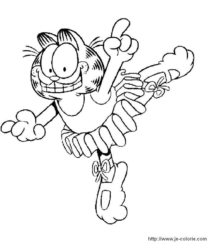 Раскраска: Garfield (мультфильмы) #26170 - Бесплатные раскраски для печати
