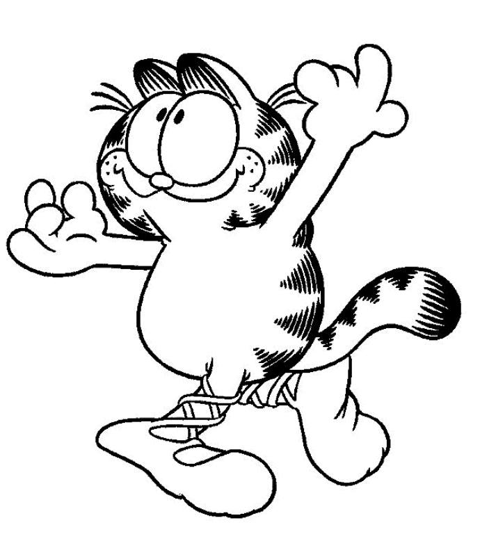 Раскраска: Garfield (мультфильмы) #26171 - Бесплатные раскраски для печати