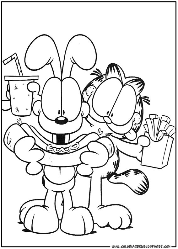 Раскраска: Garfield (мультфильмы) #26173 - Бесплатные раскраски для печати