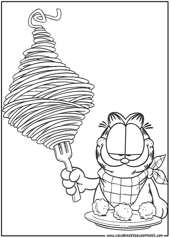Раскраска: Garfield (мультфильмы) #26202 - Бесплатные раскраски для печати