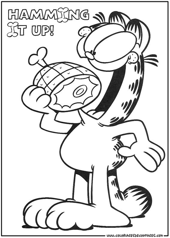 Раскраска: Garfield (мультфильмы) #26204 - Бесплатные раскраски для печати