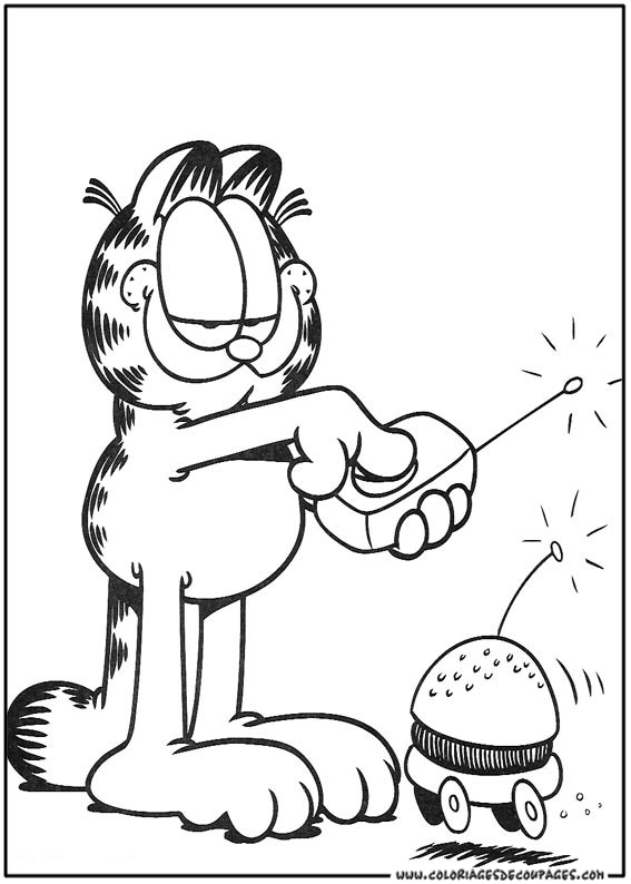 Раскраска: Garfield (мультфильмы) #26220 - Бесплатные раскраски для печати