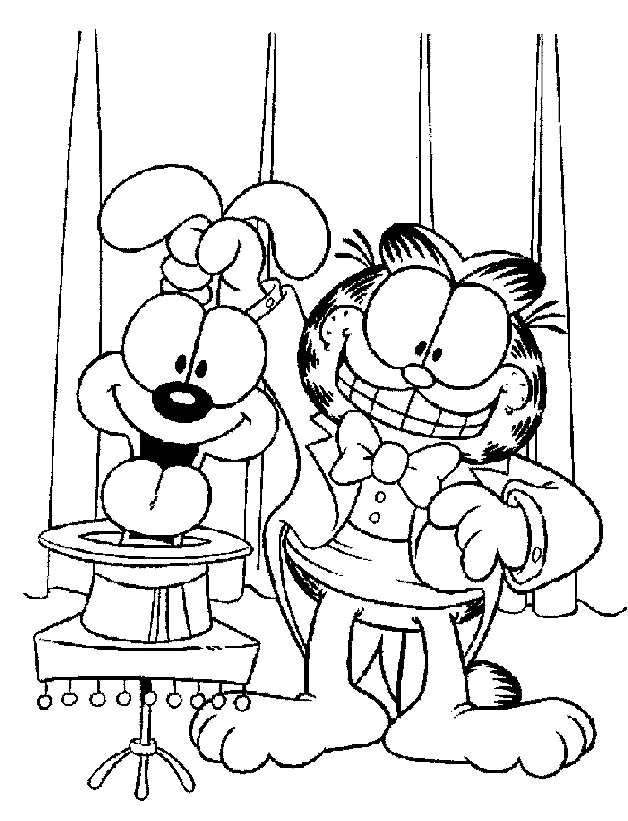 Раскраска: Garfield (мультфильмы) #26235 - Бесплатные раскраски для печати