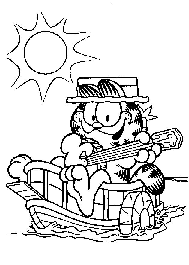 Раскраска: Garfield (мультфильмы) #26239 - Бесплатные раскраски для печати