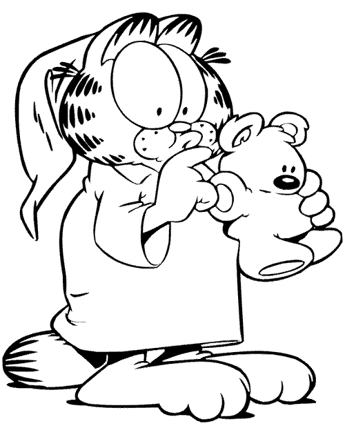 Раскраска: Garfield (мультфильмы) #26241 - Бесплатные раскраски для печати