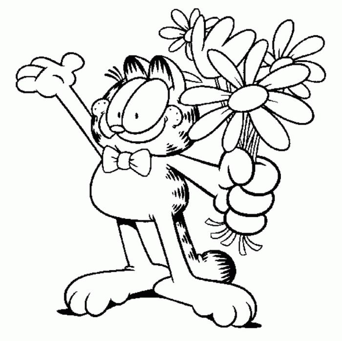 Раскраска: Garfield (мультфильмы) #26248 - Бесплатные раскраски для печати