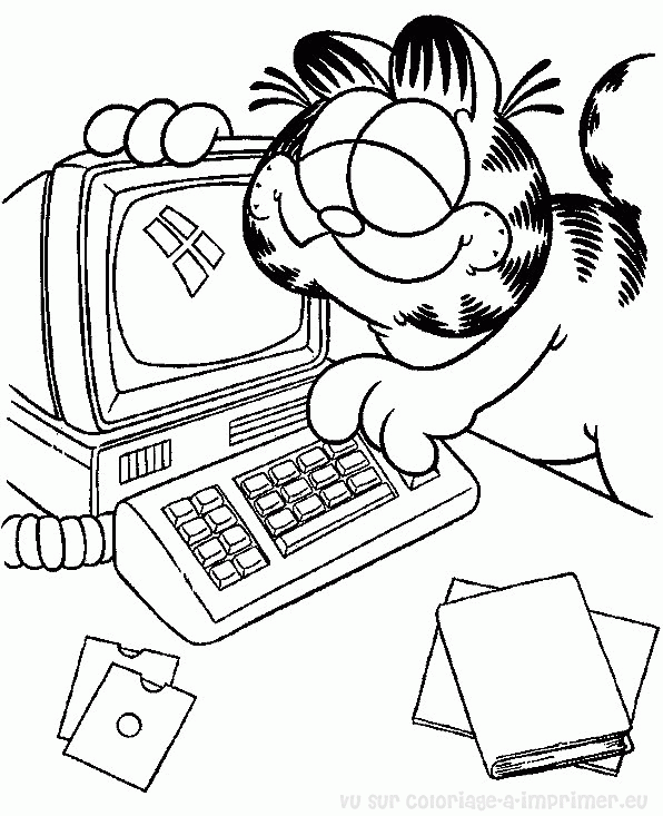 Раскраска: Garfield (мультфильмы) #26258 - Бесплатные раскраски для печати