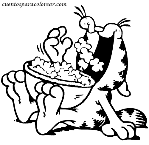 Раскраска: Garfield (мультфильмы) #26270 - Бесплатные раскраски для печати