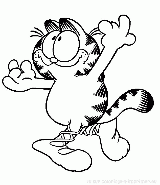 Раскраска: Garfield (мультфильмы) #26272 - Бесплатные раскраски для печати