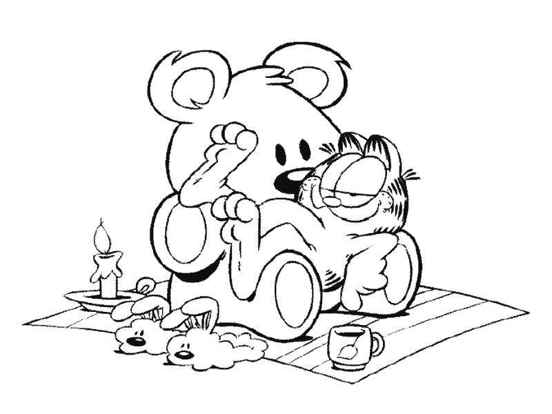 Раскраска: Garfield (мультфильмы) #26287 - Бесплатные раскраски для печати