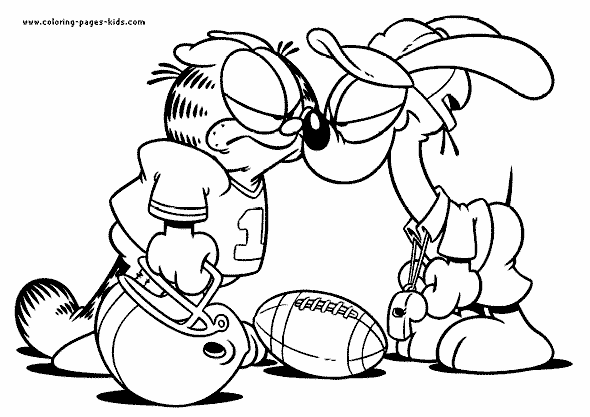 Раскраска: Garfield (мультфильмы) #26290 - Бесплатные раскраски для печати