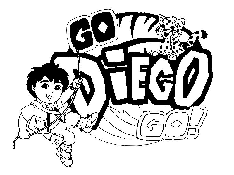 Раскраска: Иди, Диего! (мультфильмы) #48551 - Бесплатные раскраски для печати