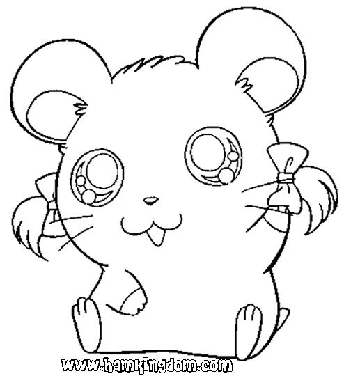 Раскраска: Hamtaro (мультфильмы) #39964 - Бесплатные раскраски для печати