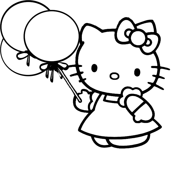 Раскраска: Привет котенок (мультфильмы) #36733 - Бесплатные раскраски для печати