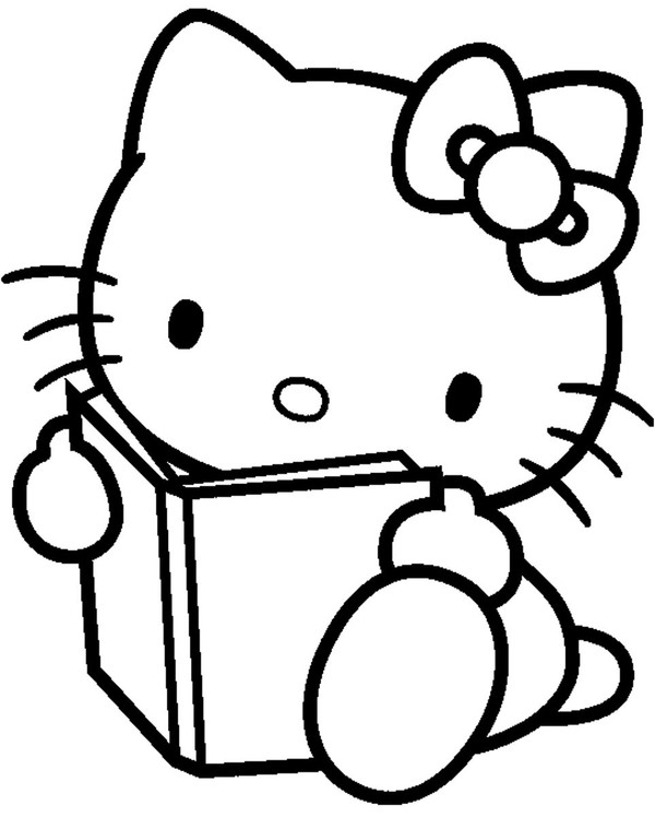 Раскраска: Привет котенок (мультфильмы) #36750 - Бесплатные раскраски для печати