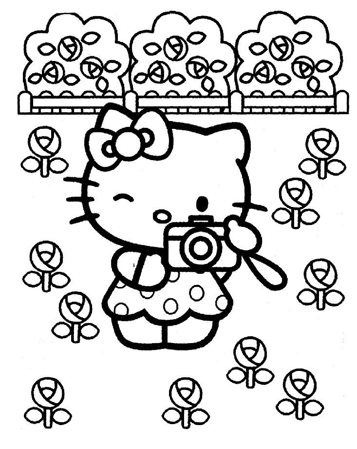 Раскраска: Привет котенок (мультфильмы) #36788 - Бесплатные раскраски для печати