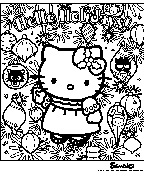 Раскраска: Привет котенок (мультфильмы) #36796 - Бесплатные раскраски для печати