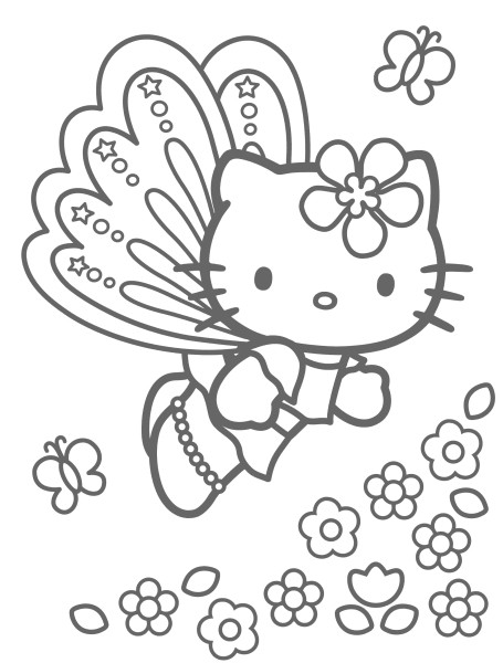 Раскраска: Привет котенок (мультфильмы) #37006 - Бесплатные раскраски для печати