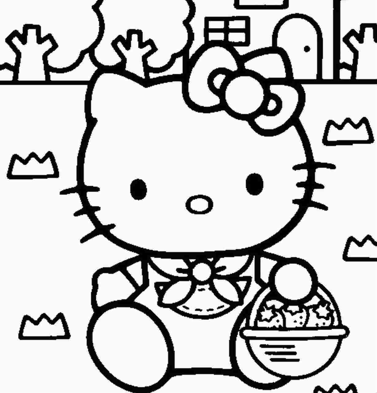 Раскраска: Привет котенок (мультфильмы) #37033 - Бесплатные раскраски для печати