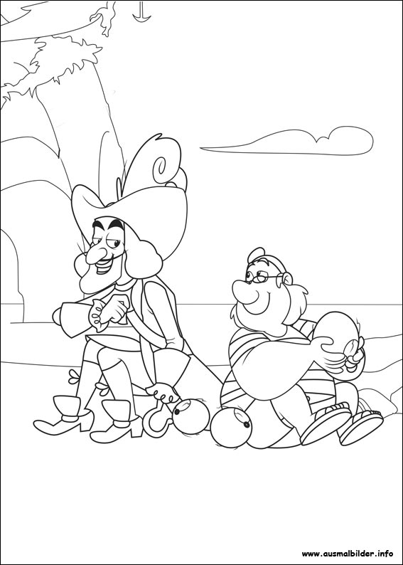 Раскраска: Джейк и Пираты Воображаемой Страны (мультфильмы) #42421 - Бесплатные раскраски для печати