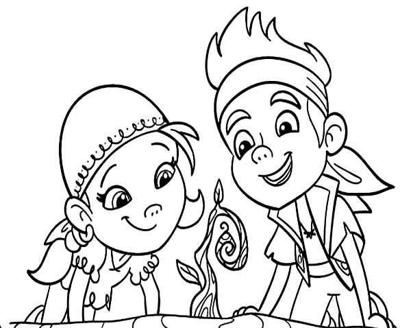 Раскраска: Джейк и Пираты Воображаемой Страны (мультфильмы) #42449 - Бесплатные раскраски для печати