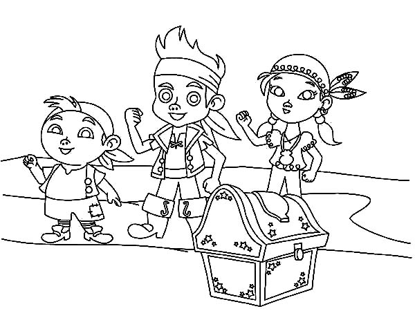 Раскраска: Джейк и Пираты Воображаемой Страны (мультфильмы) #42475 - Бесплатные раскраски для печати