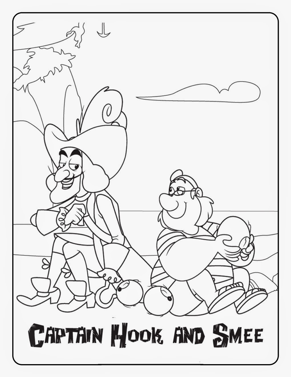Раскраска: Джейк и Пираты Воображаемой Страны (мультфильмы) #42478 - Бесплатные раскраски для печати