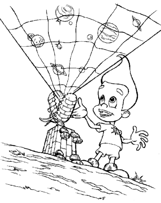Раскраска: Джимми Нейтрон (мультфильмы) #48914 - Бесплатные раскраски для печати