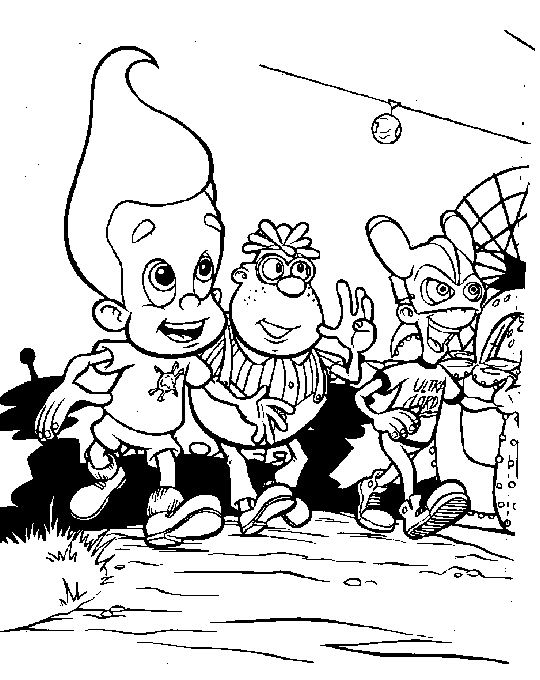 Раскраска: Джимми Нейтрон (мультфильмы) #48917 - Бесплатные раскраски для печати