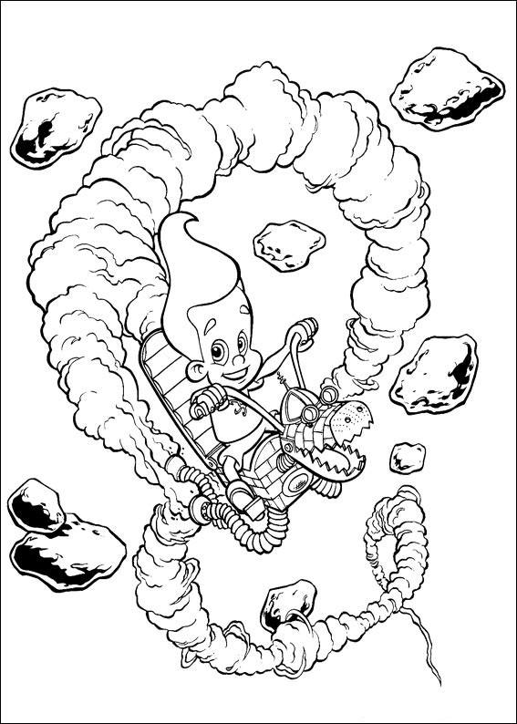 Раскраска: Джимми Нейтрон (мультфильмы) #48942 - Бесплатные раскраски для печати