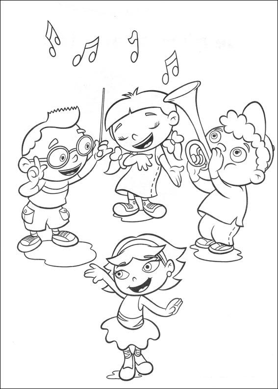 Раскраска: Маленький Эйнштейн (мультфильмы) #45719 - Бесплатные раскраски для печати