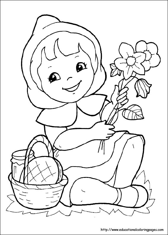 Раскраска: Красная Шапочка (мультфильмы) #49370 - Бесплатные раскраски для печати