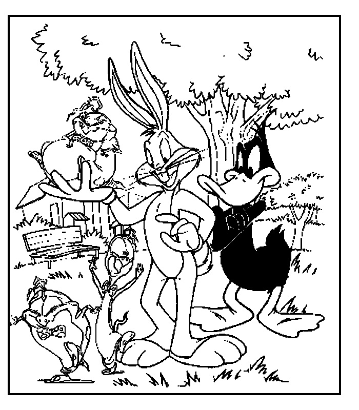 Раскраска: Looney Tunes (мультфильмы) #39148 - Бесплатные раскраски для печати