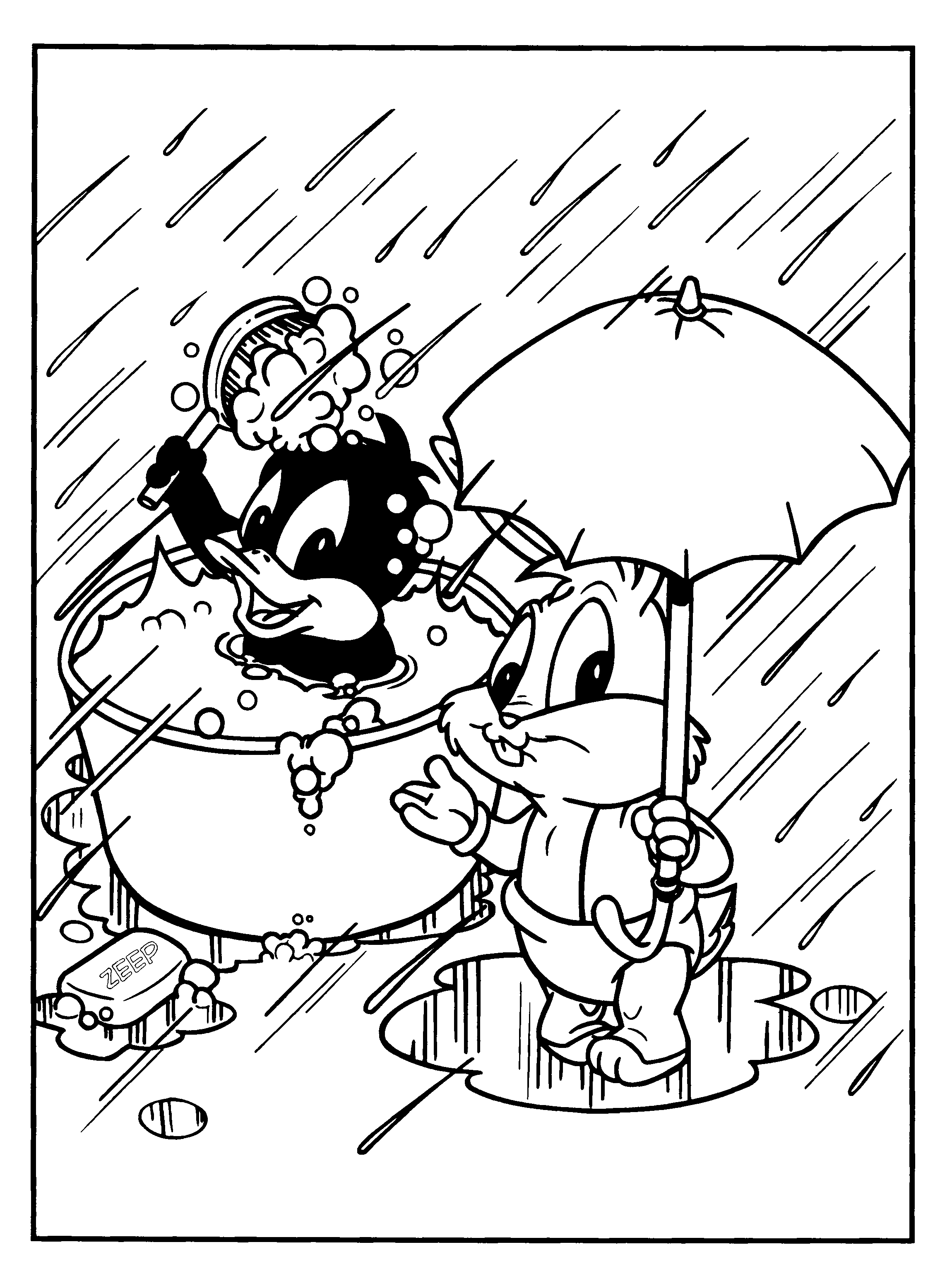 Раскраска: Looney Tunes (мультфильмы) #39210 - Бесплатные раскраски для печати