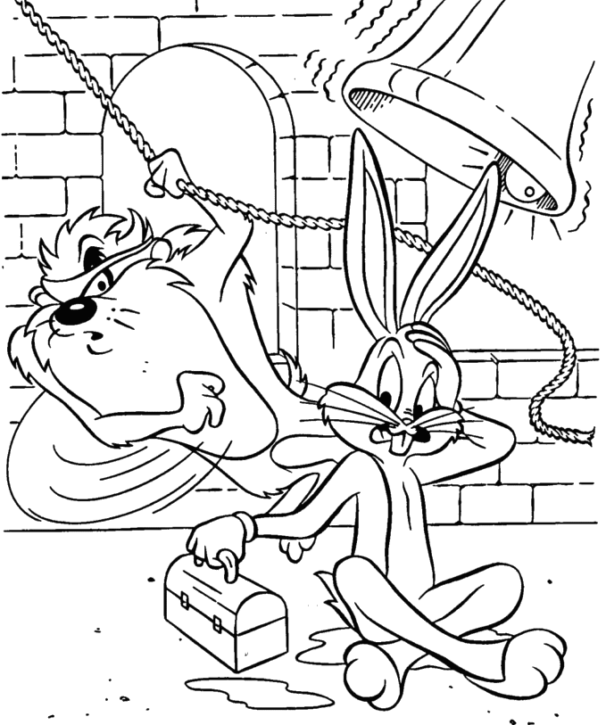 Раскраска: Looney Tunes (мультфильмы) #39215 - Бесплатные раскраски для печати