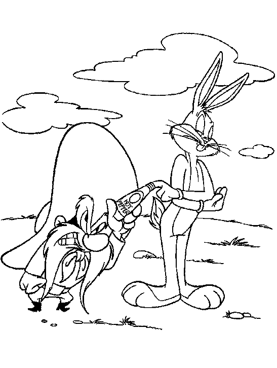 Раскраска: Looney Tunes (мультфильмы) #39234 - Бесплатные раскраски для печати