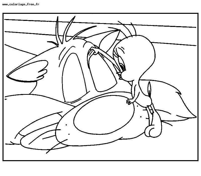 Раскраска: Looney Tunes (мультфильмы) #39302 - Бесплатные раскраски для печати