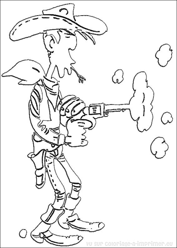 Раскраска: Счастливчик люк (мультфильмы) #25517 - Бесплатные раскраски для печати