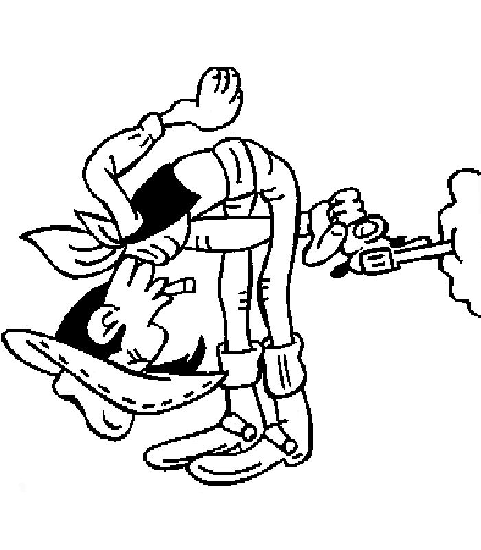Раскраска: Счастливчик люк (мультфильмы) #25537 - Бесплатные раскраски для печати