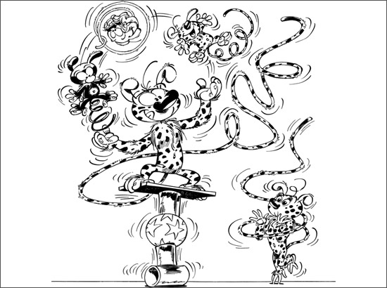 Раскраска: Marsupilami (мультфильмы) #50180 - Бесплатные раскраски для печати
