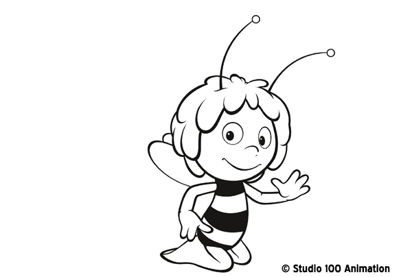 Раскраска: Майя пчела (мультфильмы) #28221 - Бесплатные раскраски для печати
