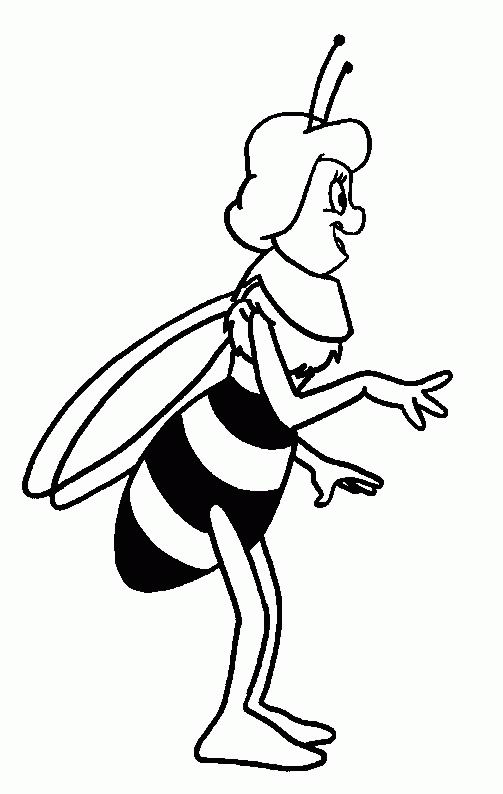 Раскраска: Майя пчела (мультфильмы) #28230 - Бесплатные раскраски для печати