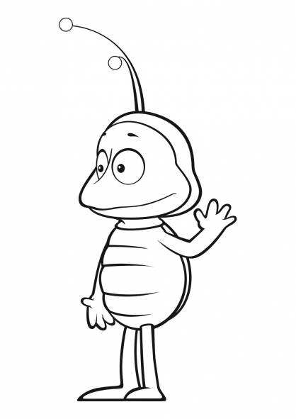 Раскраска: Майя пчела (мультфильмы) #28232 - Бесплатные раскраски для печати