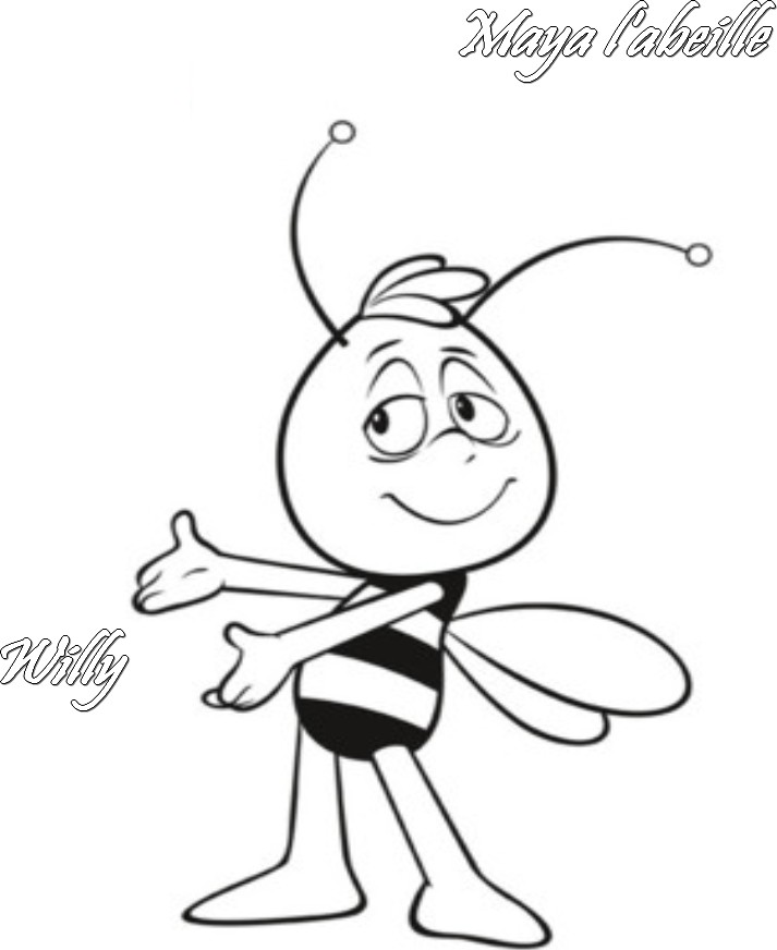 Раскраска: Майя пчела (мультфильмы) #28233 - Бесплатные раскраски для печати