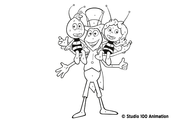 Раскраска: Майя пчела (мультфильмы) #28274 - Бесплатные раскраски для печати