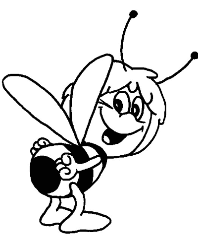 Раскраска: Майя пчела (мультфильмы) #28296 - Бесплатные раскраски для печати